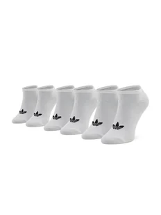 adidas Zestaw 3 par niskich skarpet unisex Trefoil Liner S20273 Biały - Skarpetki damskie - miniaturka - grafika 1