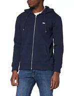 Bluzy męskie - Lee Męska bluza z kapturem Basic Zip Through, grantowy, L wysoki - miniaturka - grafika 1