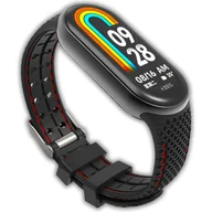 Akcesoria do smartwatchy - Pasek opaska sportowa Vanfone do Xiaomi Smart Mi Band 8/9, czarno-czerwony - miniaturka - grafika 1