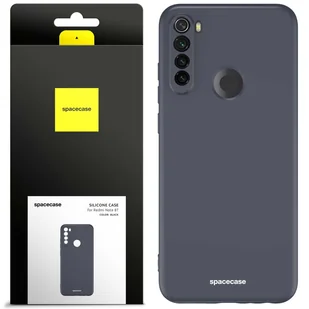 Spacecase Etui Silicone Case Redmi Note 8T black - Etui i futerały do telefonów - miniaturka - grafika 1