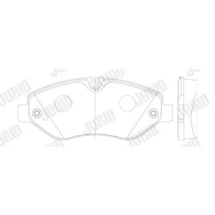 Klocki hamulcowe - komplet JURID 2922909560 - Klocki hamulcowe - miniaturka - grafika 1