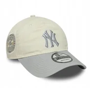 Czapki i chusty sportowe męskie - Czapka z daszkiem New Era New York Yankees 9TWENTY r,uniwersalny beżowy - miniaturka - grafika 1
