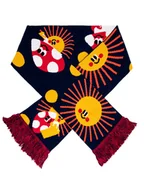 Apaszki i szaliki damskie - Szalik z bawełny organicznej muchomorki słoneczka granatowy - miniaturka - grafika 1