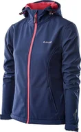 Kurtki i kamizelki sportowe damskie - Hi-Tec Kurtka damska Lady Caria II Softshell granatowa r. S - miniaturka - grafika 1