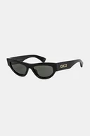 Okulary przeciwsłoneczne - Gucci okulary przeciwsłoneczne damskie kolor czarny GG1834S - miniaturka - grafika 1