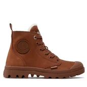 Botki damskie - Trapery Palladium Pampa Hi Zip Wl 95982-200-M Brązowy - miniaturka - grafika 1