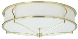 PLAFON STESSO OLD GOLD L złota oprawa biały klosz nowoczesny - Lampy sufitowe - miniaturka - grafika 1