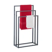 Ręczniki - relaxdays wieszak na ręczniki 3 szyny antracyt - miniaturka - grafika 1