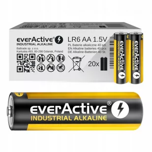 Bateria alkaliczna LR6 AA 1,5V everActive Pro Alkaline PUDEŁKO 40szt. - Akcesoria fotograficzne - miniaturka - grafika 1