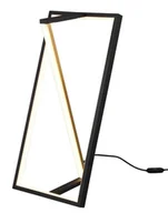 Lampy stojące - Trio Leuchten Lampa stołowa czarna ze złotem z 3-stopniowym ściemnianiem LED w stopniach Kelvina - Milena - miniaturka - grafika 1