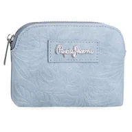 Portfele - Pepe Jeans Jana Portfel Niebieski 11,5x8,5x1,5 cm Poliester z Detalami ze Sztucznej Skóry by Joumma Bags, Niebieski, Talla única, portmonetka - miniaturka - grafika 1