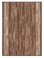 Dywany - Chodnik Nowoczesny Rama Drewno Brąz - miniaturka - grafika 1