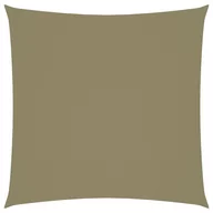 Parasole ogrodowe - vidaXL Kwadratowy żagiel ogrodowy, tkanina Oxford, 3x3 m, beżowy 135137 - miniaturka - grafika 1