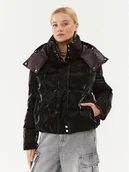 Kurtki damskie - Patrizia Pepe Kurtka zimowa 2O0057/A347-K103 Czarny Regular Fit - miniaturka - grafika 1