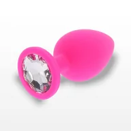 Korki analne - ToyJoy Diamond Booty Jewel Medium Pink - miniaturka - grafika 1