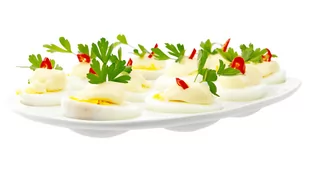 Talerz Na Jajka Porcelanowy Półmisek Do Jaj - Miski i półmiski - miniaturka - grafika 1