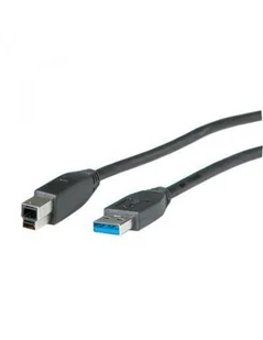 ROLINE Kabel USB 3.0 Typ A-B czarny - Kable USB - miniaturka - grafika 1