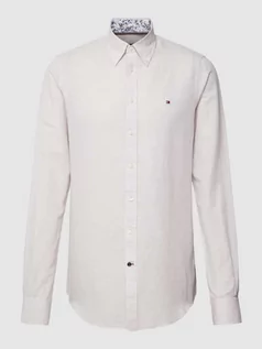 Koszule męskie - Koszula biznesowa z kołnierzykiem typu button down - grafika 1