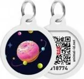 Odblaski i adresówki - Collar WAU DOG SMART ID ADRESÓWKA KOŁO śr. 25mm UNIWERSUM PĄCZKÓW - miniaturka - grafika 1