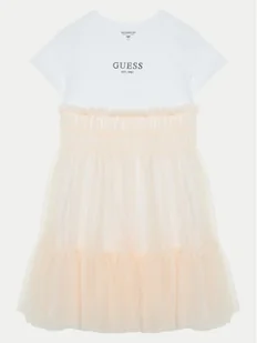 Guess Sukienka codzienna J5RK18 K6YW0 Różowy Regular Fit - Sukienki i spódniczki dla dziewczynek - miniaturka - grafika 1