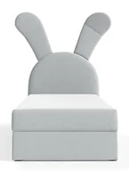 Łóżka dla dzieci i młodzieży - Szare dziecięce łóżko kontynentalne 100x200 cm R8-W11 - miniaturka - grafika 1