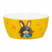 Miseczki i talerzyki dla dzieci - 43128 Miseczka Betty i Bunny 400 ml żółta AMBITION JUNIOR - miniaturka - grafika 1