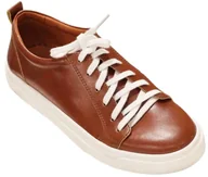 Buty dla chłopców - Trampki chłopięce brązowe wizytowe komunijne komunia dla chłopca KMK-TSB rozm.35 - miniaturka - grafika 1