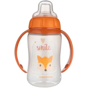 Butelka CANPOL BABIES Cute Animals 56/512 320 ml Pomarańczowy - Butelki dla niemowląt - miniaturka - grafika 1