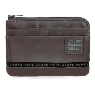 Pepe Jeans Torebka z paskiem na karty Brązowy 11x7x1,5 cm Skóra by Joumma Bags, Brązowy brązowy, Talla única, Portfel na karty - Portfele - miniaturka - grafika 1