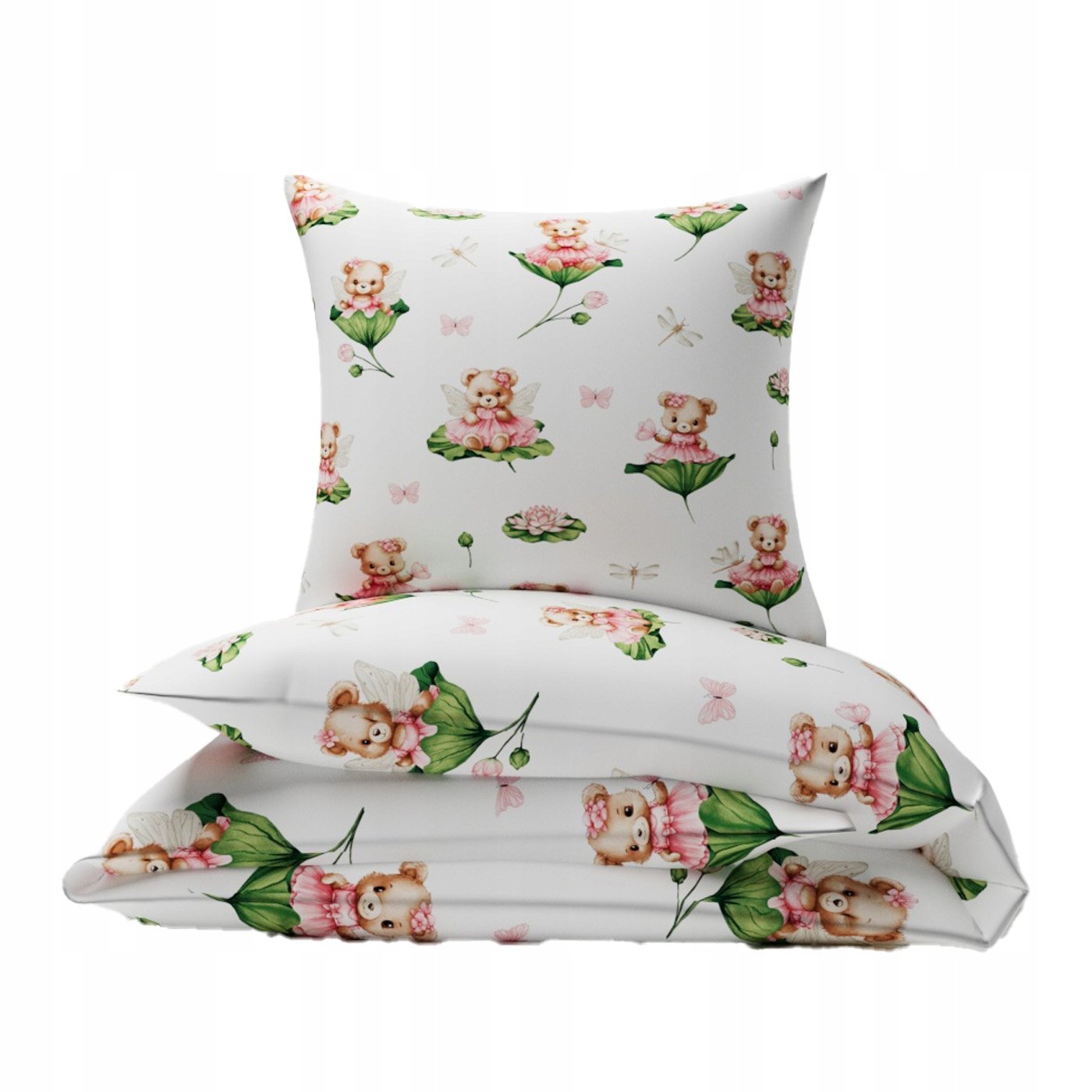 Pościel 140x160 bawełniana dziecięca 50x60 100% bawełna wróżki 154mis