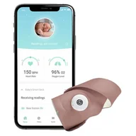 Elektroniczne nianie i monitory oddechu - Niania elektroniczna OWLET Smart Sock 3 monitor oddechu Różowy - miniaturka - grafika 1