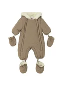 Kombinezony dla dzieci - Mayoral Kombinezon zimowy 2615 Beżowy Regular Fit - miniaturka - grafika 1