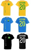 Koszulki sportowe męskie - Koszulka BRAZYLIA Willian ESTEVAO 20 jr - miniaturka - grafika 1