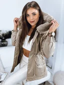Kurtki damskie - Kurtka damska MEGI beżowa Dstreet TY3304-XXL - miniaturka - grafika 1