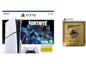 Konsole Playstation - Sony PLAYSTATION 5 Slim 1TB D Chassis Fortnite Cobalt Zestaw Startowy + Indiana Jones i Wielki Krąg Edycja Premium - miniaturka - grafika 1