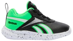 Reebok Rush Runner 5 Syn Elastic Lace sneakersy chłopięce, Black Solarlime Ftwrwhite, 25.5 EU - Buty dla chłopców - miniaturka - grafika 1