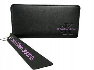 PORTFEL DAMSKI CALVIN KLEIN JEANS NOWY CKJ DUŻY CZARNY ZW0ZW02547 BDS - Portfele - miniaturka - grafika 1