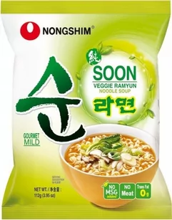 Nongshim Zupa Soon Veggie Ramyun, lekko pikantna 112g - Nongshim 404-uniw - Kuchnie świata - miniaturka - grafika 1