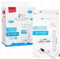 Akcesoria do karmienia - BocioLand Woreczki do Przechowywania Mrożenia Pokarmu Mleka 200ml50szt - miniaturka - grafika 1