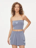 Koszulki i topy damskie - Reebok Top Archive Essentials IL6287 Niebieski Fitted Fit - miniaturka - grafika 1