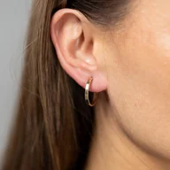 Biżuteria dla dzieci - Złote kolczyki 585 koła light 20 mm - miniaturka - grafika 1