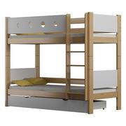 Łóżka dla dzieci i młodzieży - Łóżko piętrowe URWISEK-P 160x80 - miniaturka - grafika 1