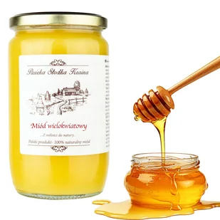MIÓD WIELOKWIATOWY 1kg NATURALNY Z PASIEKA SŁODKA KRAINA - Miód - miniaturka - grafika 1