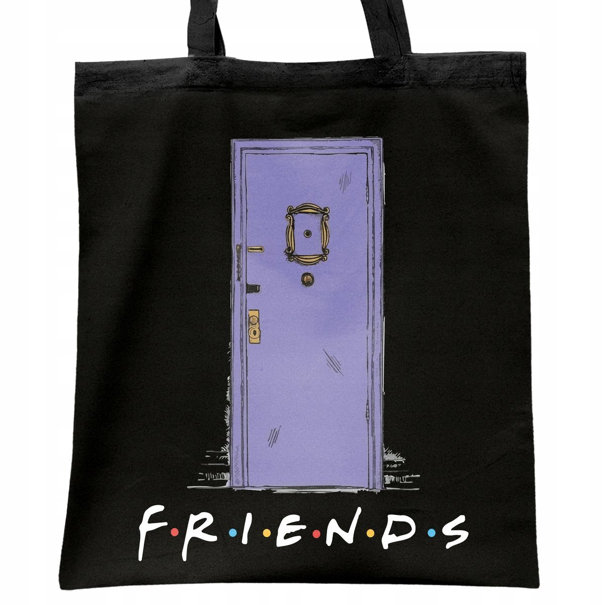 Torba bawełniana czarna na zakupy Friends Dla Fanów Serialu