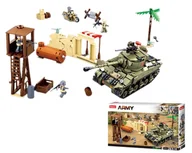 Klocki - Klocki Sluban Wojsko Czołg z wieżą i akcesoriami 790el. 135426 GAZELO - miniaturka - grafika 1