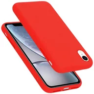 Etui i futerały do telefonów - Pokrowiec Do Apple iPhone XR Etui w LIQUID CZERWONY TPU Silikon Case Cover Obudowa Ochronny Cadorabo - miniaturka - grafika 1