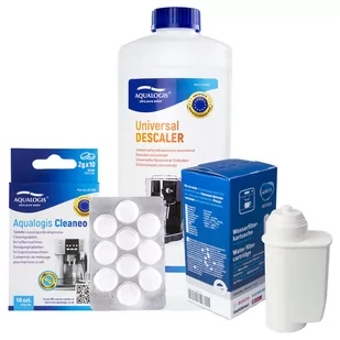 Zestaw Philips - Filtr Philips Intenza+ CA6702, Uniwersalny Odkamieniacz Aqualogis 1L, Tabletki Czyszczące Aqualogis Cleaneo 10 szt. - Akcesoria i części do ekspresów do kawy - miniaturka - grafika 1