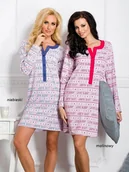 Piżamy ciążowe - KOSZULA TARO 781 MARCELA AW16 (kolor malinowy, rozmiar S) - miniaturka - grafika 1