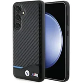 Etui i futerały do telefonów - BMW BMHCS24S22NBCK S24 S921 czarny/black Leather Carbon - miniaturka - grafika 1