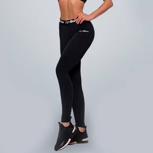 GymBeam Legginsy Simple Black - Spodnie sportowe damskie - miniaturka - grafika 1